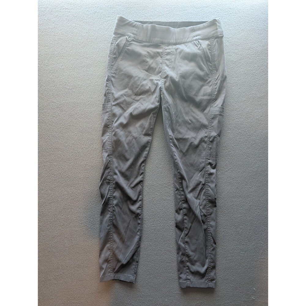 prAna Women's M Black Cargo Hiking Pants Pull On Stretch Outdoor Straight Leg